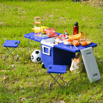 Develin Rectangular Outdoor Camping Table - 31 cm W 40 cm D