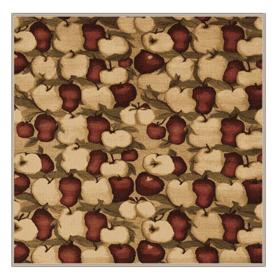  Tapis lavable en grappes de pommes