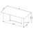 Rectangular with Glass and Steel Base Dining Table