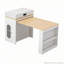 Table de salle à manger extensible avec plateau pliable, table de bar avec tiroirs et prise de courant, îlot de cuisine avec roulettes et crochets, buffet pour la cuisine et la salle à manger-1335188768