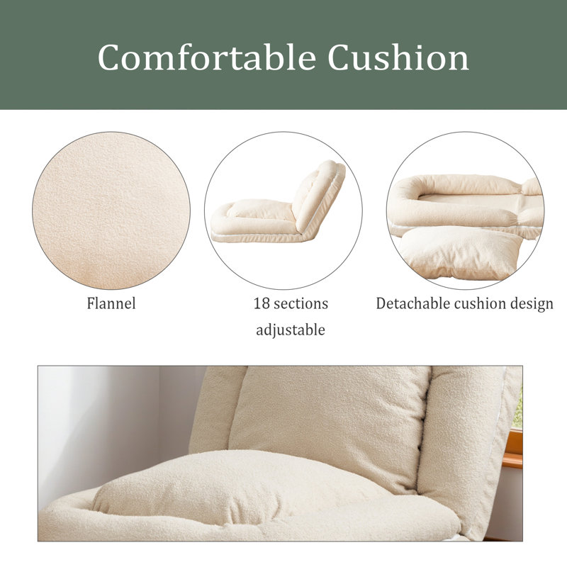 Canapé-lit triple rabattable, Beige