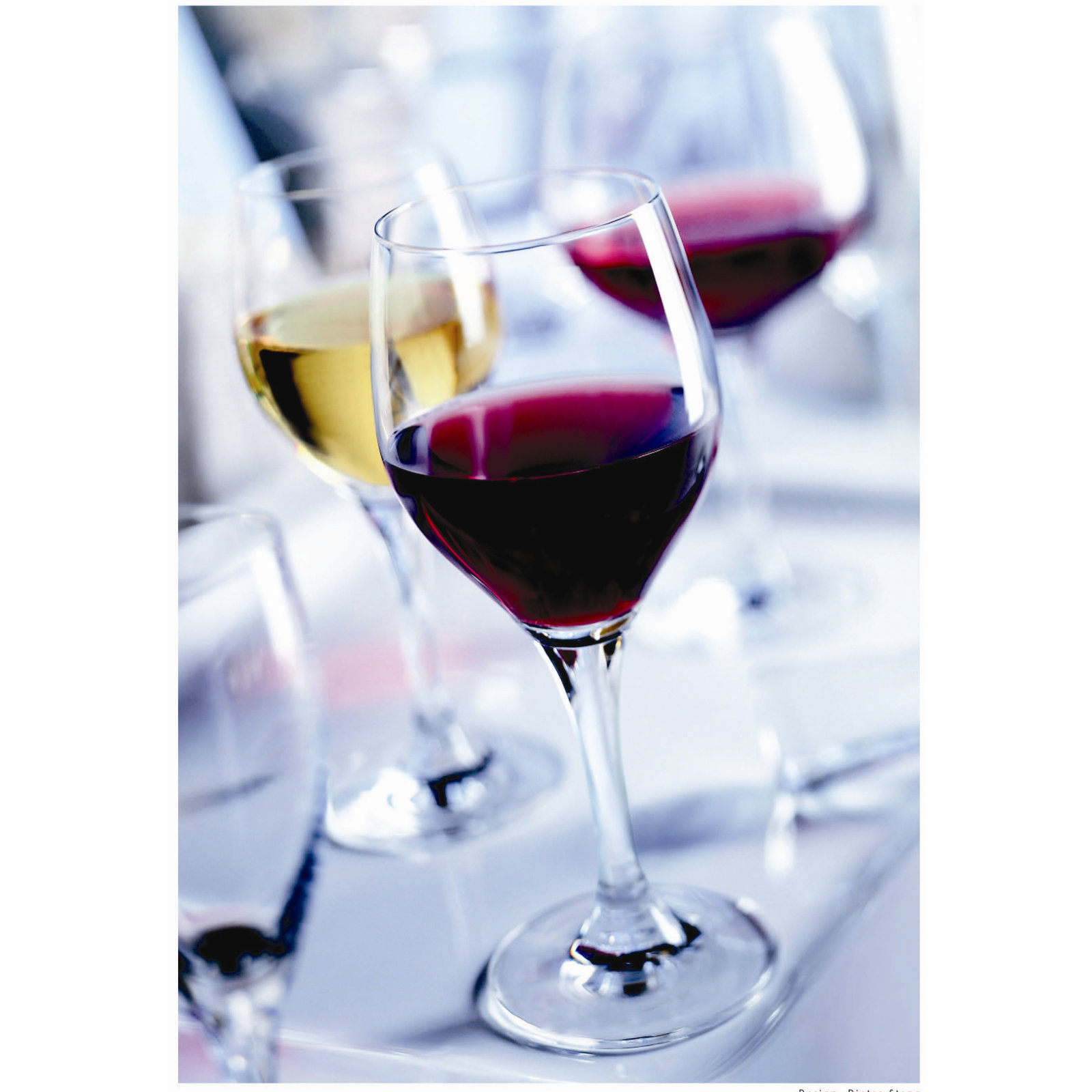 Mondial Crystal Red Wine Glass