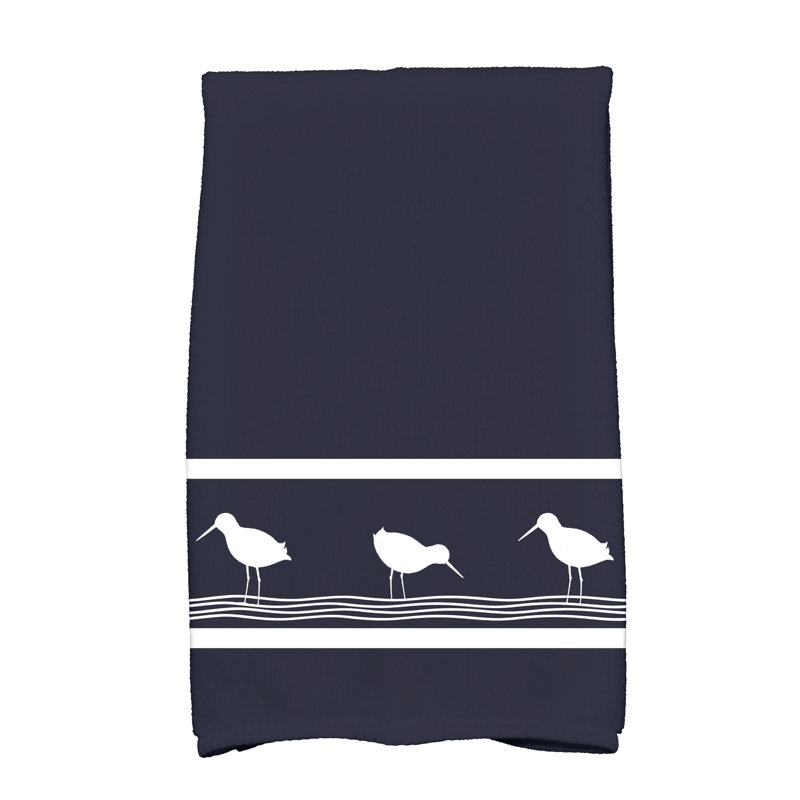Torchon à main Ludwig Bird, Bleu marine