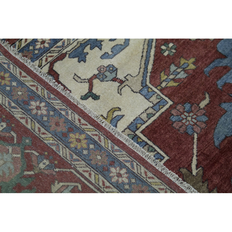 Hand-Knotted High-Quality Rust Area Rug