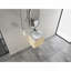 Meuble-lavabo mural 24 po avec lavabo d'art en céramique et 1 porte à fermeture en douceur, contreplaqué-129864741