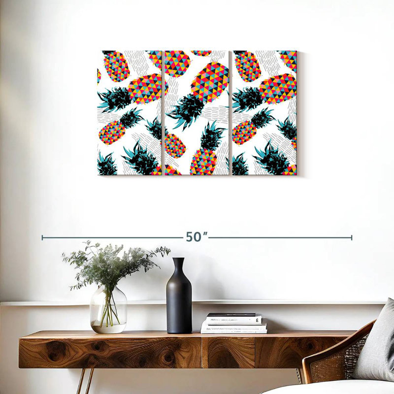 Motif d'ananas Yarlin, H 20 po x l 33 po