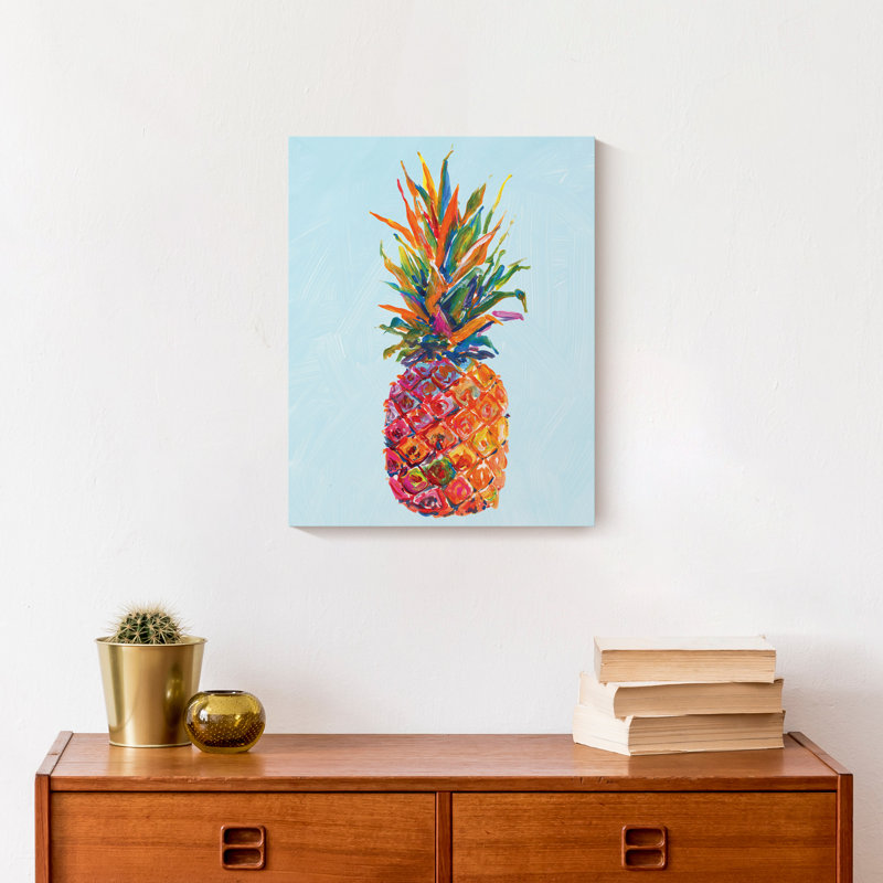 Ananas Funky sur toile, H 14 po x l 11 po x P 1,25 po