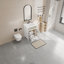 Meuble-lavabo autoportant 24 po avec comptoir d'évier, panneau de fibres à densité moyenne et bois d'hévéa avec 3 tiroirs et tablettes réglables, blanc-906195643