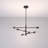 6 Light 25.625" Wide Matte Black Pendant