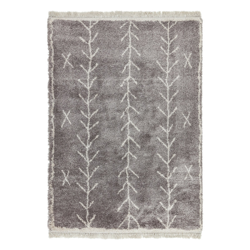 Pickerel Machine Woven Grey Indoor Rug, Rectangle 160 x 230cm