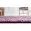 Tapis mauve / ivoire à motif abstrait Kalf-31820977