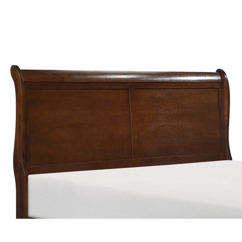 Lit-bateau classique de style Louis Philipe, Double, Brun
