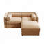 Canapé en chenille avec repose-pieds en tissu-83657641-83659863-83659858