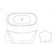 67 "Acrylic Freestanding Tub, Twin Slipper Tub With Chrome Overflow And Pop-Up Drain, Cupc Certified