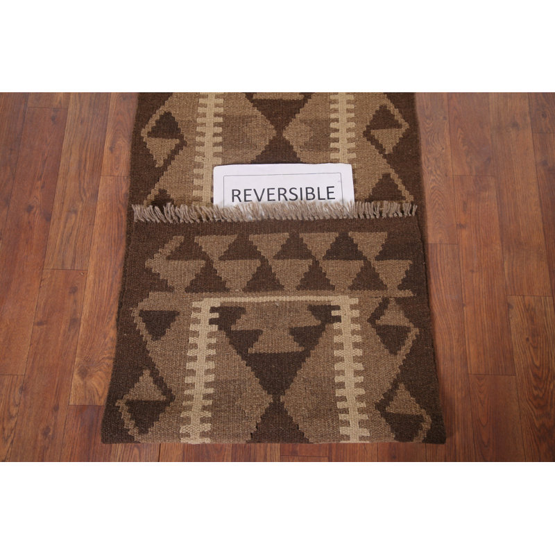 Tapis de couloir géométrique Kilim
