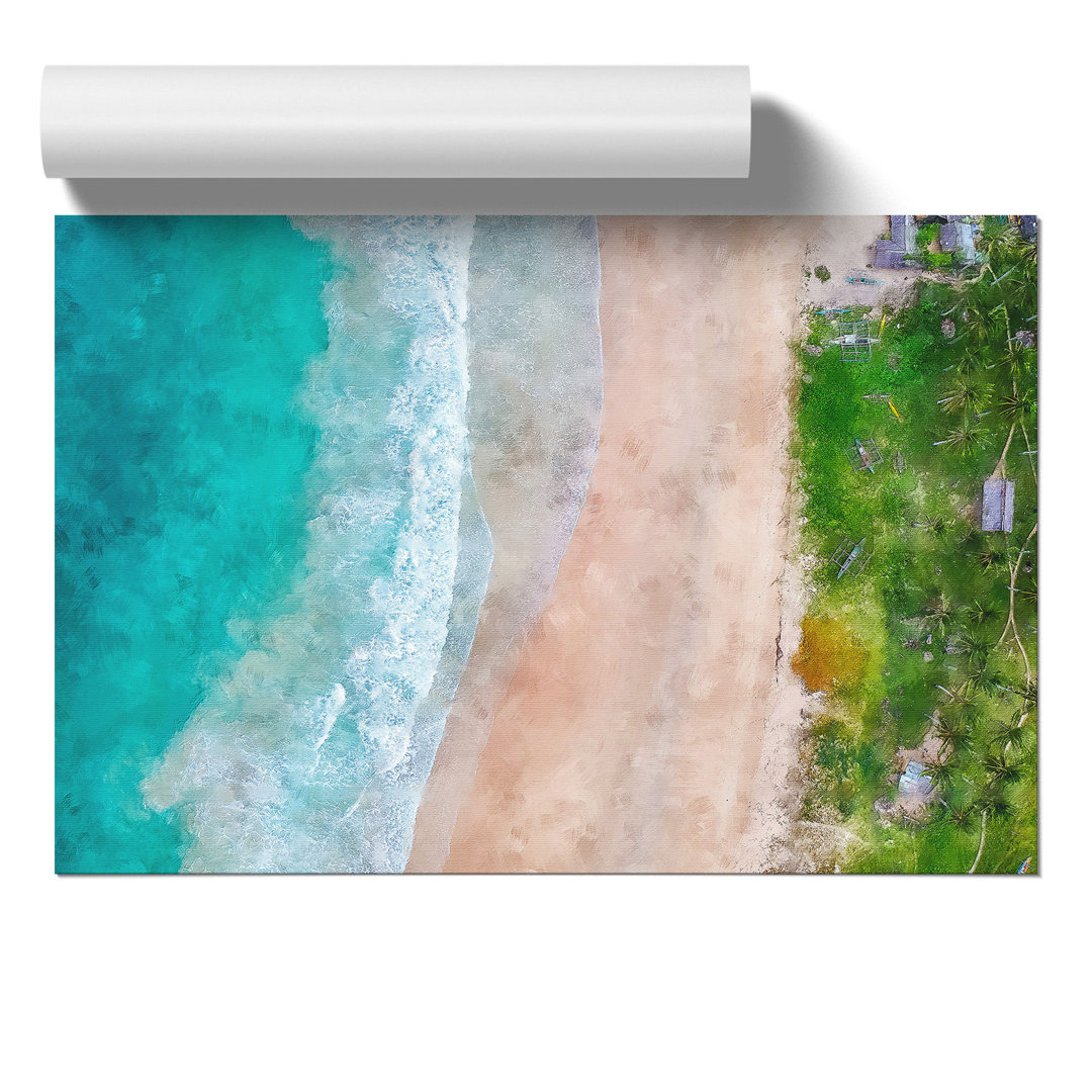 Nacpan Beach in El Nido Philippines Painting - Frameless Print