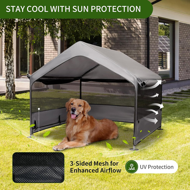 Très grande niche pour chien à l'extérieur, tente pour chien à l'extérieur, abat-jour pour grand chien