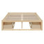 Lit plateforme double avec 6 tiroirs de rangement-398328092