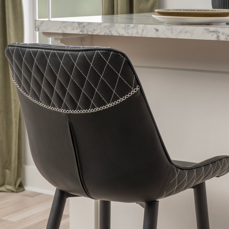 Elder Counter Stool, Black/Black