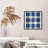 Abstract Blue Plaid Pattern IX Modern Unframed Art Print-2060680547