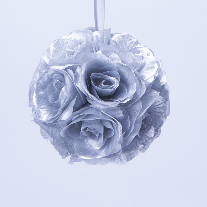 Silk Roses Arrangement, Silver