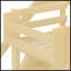 Lit mezzanine simple en bois massif avec garde-robe intégrée, rangement et tablettes à côté, garde-corps pleine longueur et escalier, aucun sommier nécessaire, naturel-131377661-131377662