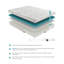 Très grand matelas Mae, mousse viscoélastique imprégnée de gel rafraîchissant, housse en tencel, 10 po-120613710-120613712