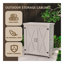 Banc de rempotage avec armoire de rangement et plateau de table en métal pour patio extérieur, table de poste de travail extérieur