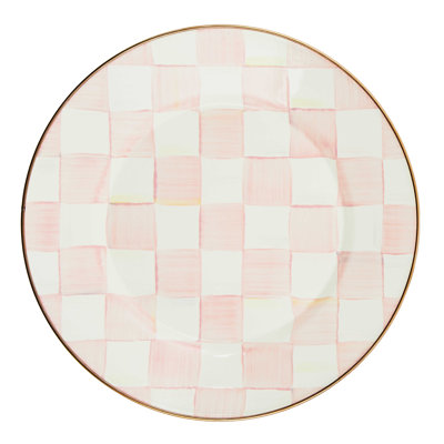 Rosy Check Dinner Plate