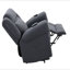 Fauteuil inclinable électrique en microfibre Domana