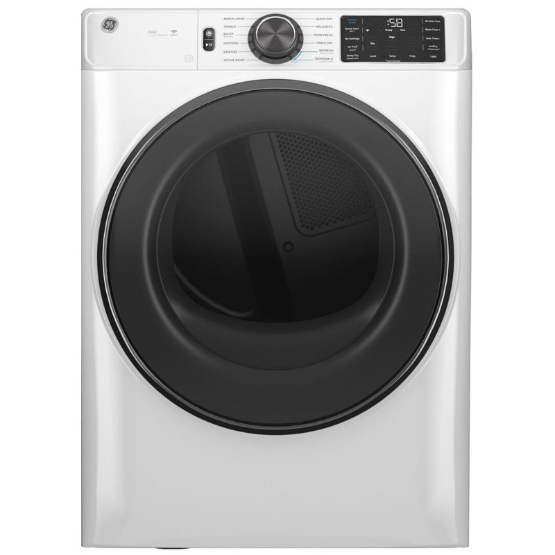 GE® 7.8 Cu. Ft. Capacity Smart Front Load Electric Dryer With Steam And Sanitize Cycle