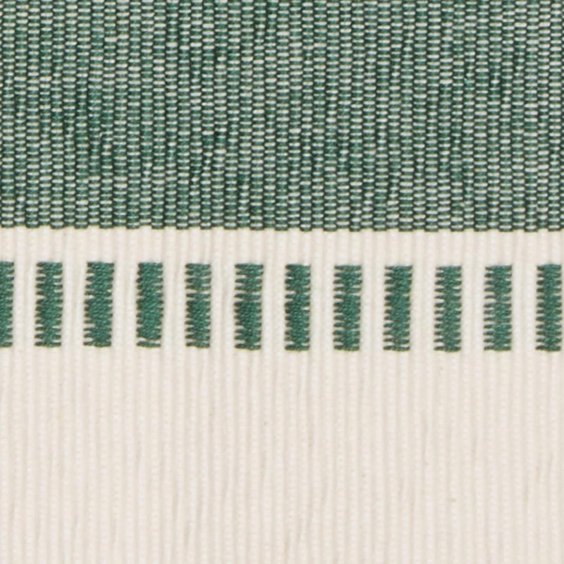 Kizer Striped 100% Cotton Table Runner, 72" x 13", Green