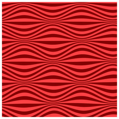 Édredon Red Wavy Lines