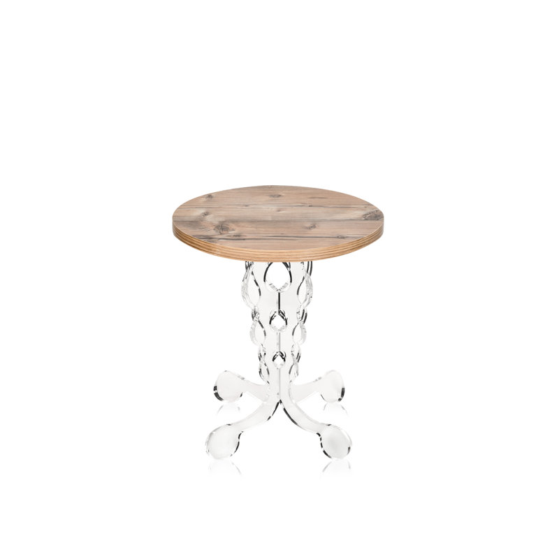 Mersin Pedestal Coffee Table, 42cm H x 36cm W x 36cm D, Wood