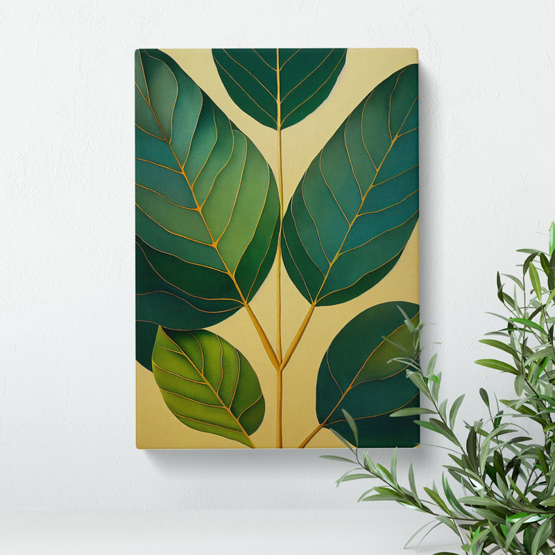 Leaves Of A Plant No.1 - Wrapped Canvas Print, 50cm H x 35cm W x 3cm D