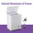 2.5 Cu.Ft Mini Deep Freezer Top Open Door Compact Freezer Chest Freezer with Precise Temperature Setting Removable Storage Basket for Home Apartment Garage-99274578