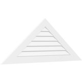 Triangle Surface Mount Non-Functional Standard Frame PVC Gable Vent 11/12 Pitch