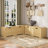 3-Piece L-Shaped Multifunctional Storage Bench with Padded Seat