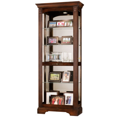 Brigham Lighted Curio Cabinet