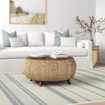 Tampa Solid Wood Top Single Coffee Table