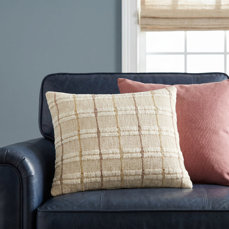 Gayla Textured Reversible Throw Pillow, Down, 20" x 20"
