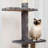 Interactive adjustable 6-tier floor-standing cat tower