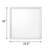 Mirror, White Finish