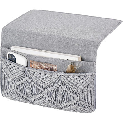 Organisateur de rangement de chevet avec télécommande Boho