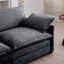 Repose-pieds rembourré en velours côtelé compatible avec les canapés 2/3/4 places-194767113