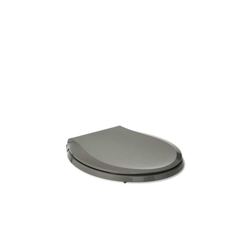 Cachet® Quiet-close™ Round-front Toilet Seat, Thunder Gray, Ready Latch