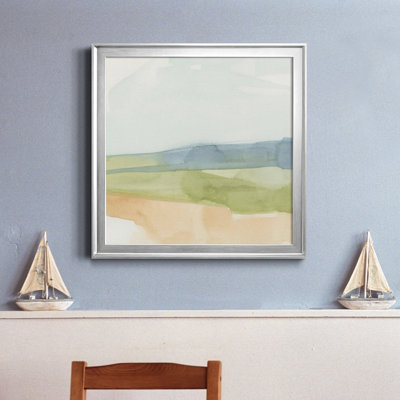 Toile encadrée Pastel Slopes I-Premium - prête à être accrochée