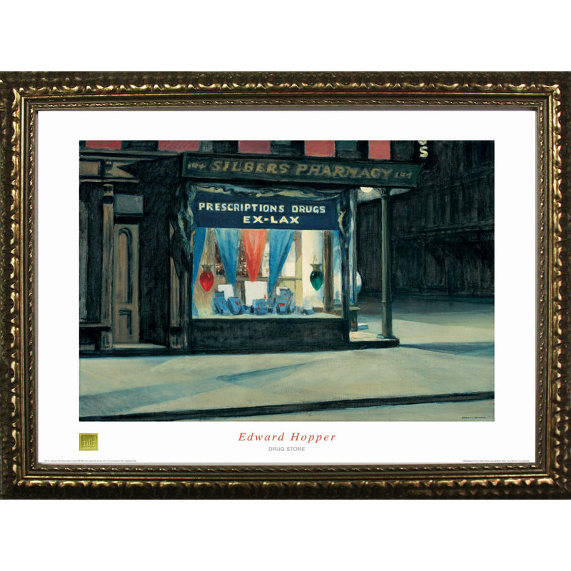 « drug stoer » par edward trémie, reproduction d’art encadrée Museum Masters