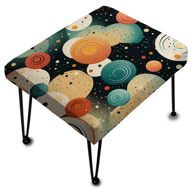 Cosmic Simplicity - Repose-pieds rectangulaire géométrique