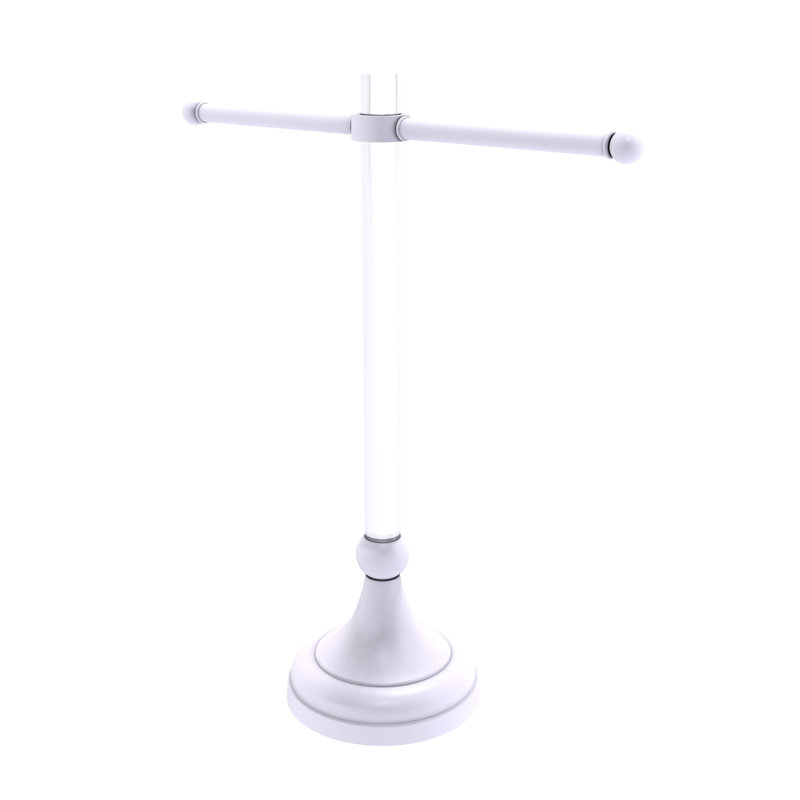 Porte-serviettes de comptoir Jarrell, Blanc mat